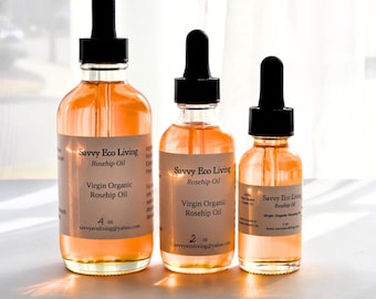 Rosehip Oil Virgin Organic : Cold Pressed Facial Skincare Oil