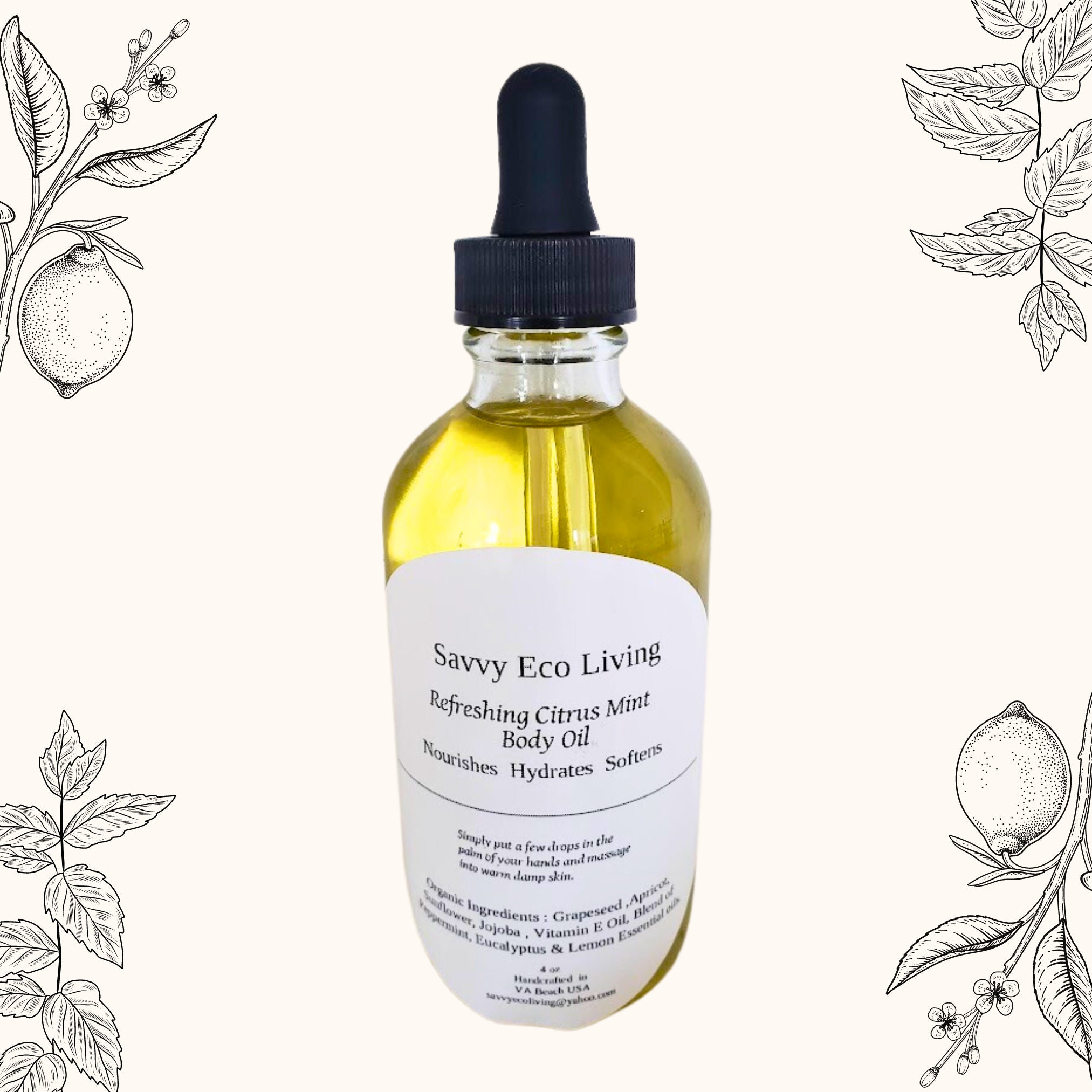 Natural Vanilla Body Oil  Organic Camellia Rose + Sweet Almond Oil –  SkinFoodFix