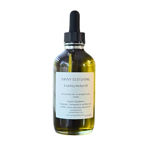 Organic Comfrey Infused Herbal Oil: Natural Skincare