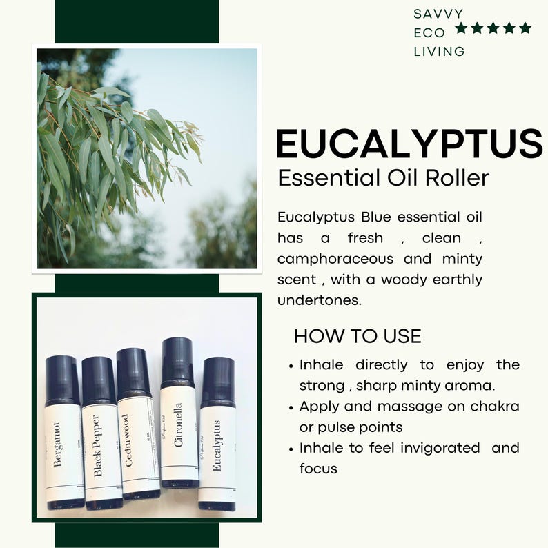 Headache Ease Aromatherapy: Essential Oil Roll-On, Nasal Inhaler, Balm Bild 10