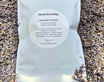 Organic Lavender Buds Dried - Culinary , Skincare , Baking 1oz