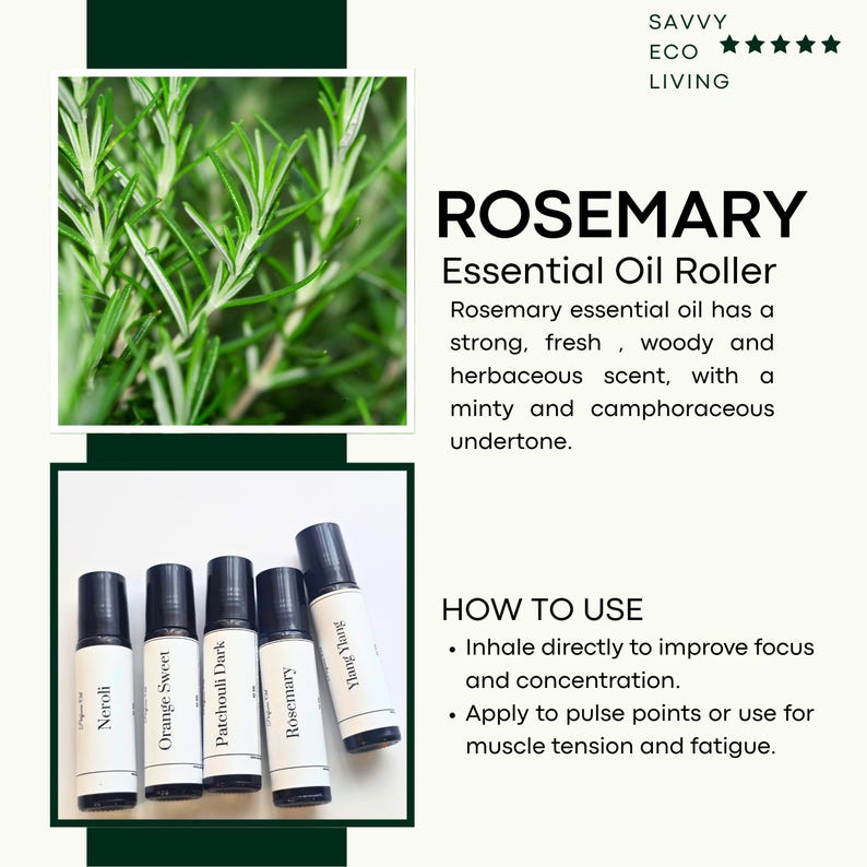 Headache Ease Aromatherapy: Essential Oil Roll-On, Nasal Inhaler, Balm Bild 7