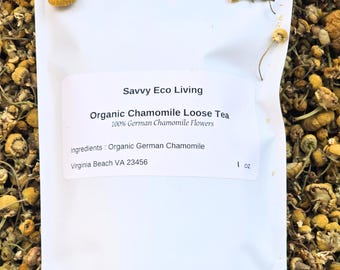 Chamomile Flowers 1oz , Organic Grade A  Highly Fragrant, Herbal Tea And Skincare