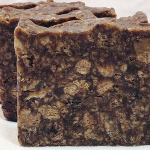 100% Organic Raw African Black Soap Imported From Ghana Zero Waste Packaging image 1