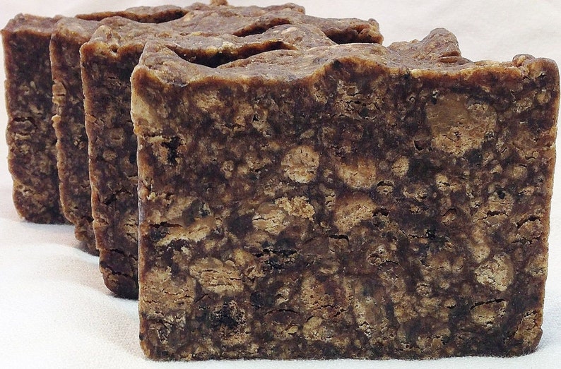 100% Organic Raw African Black Soap Imported From Ghana Zero Waste Packaging image 1