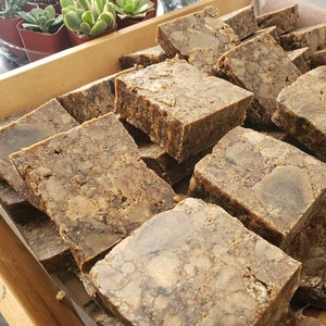 100% Organic Raw African Black Soap Imported From Ghana Zero Waste Packaging image 8