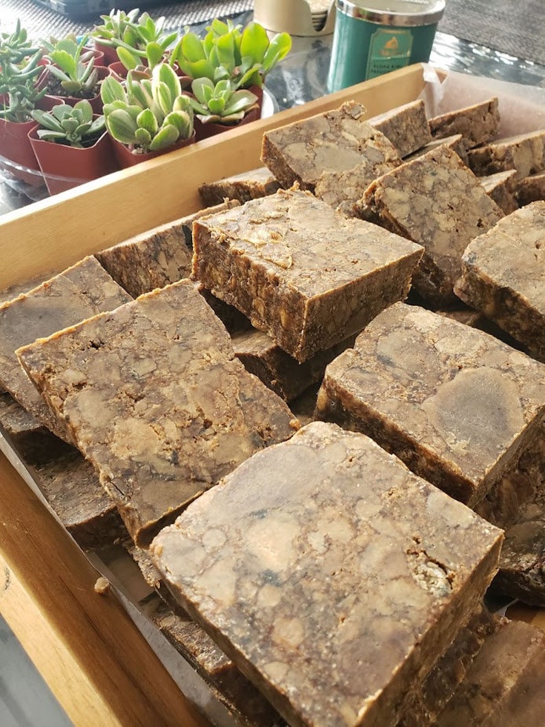 100% Organic Raw African Black Soap Imported From Ghana Zero Waste Packaging image 8