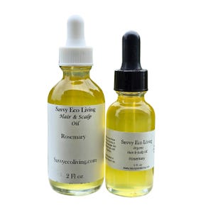 Organic Rosemary Hair and Scalp Oil:  Herbal Infusion