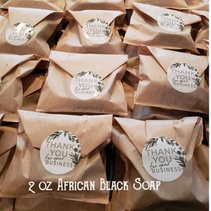 100% Organic Raw African Black Soap Imported From Ghana Zero Waste Packaging image 9