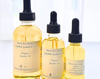 Organic Golden Jojoba Oil: Cold Pressed, Unrefined