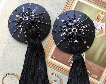 Burlesque Starburst Nipple Tassels with crystals