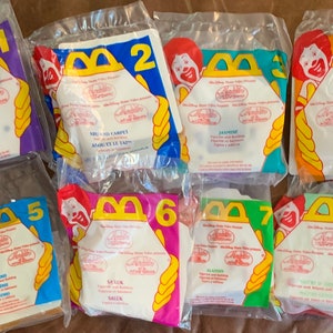 McDonald’s Aladdin and The King of Thieves 1996 Complete Set of 8 MIP