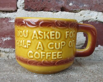 Half a cup of coffee | Etsy Half a cup of coffee | Etsy