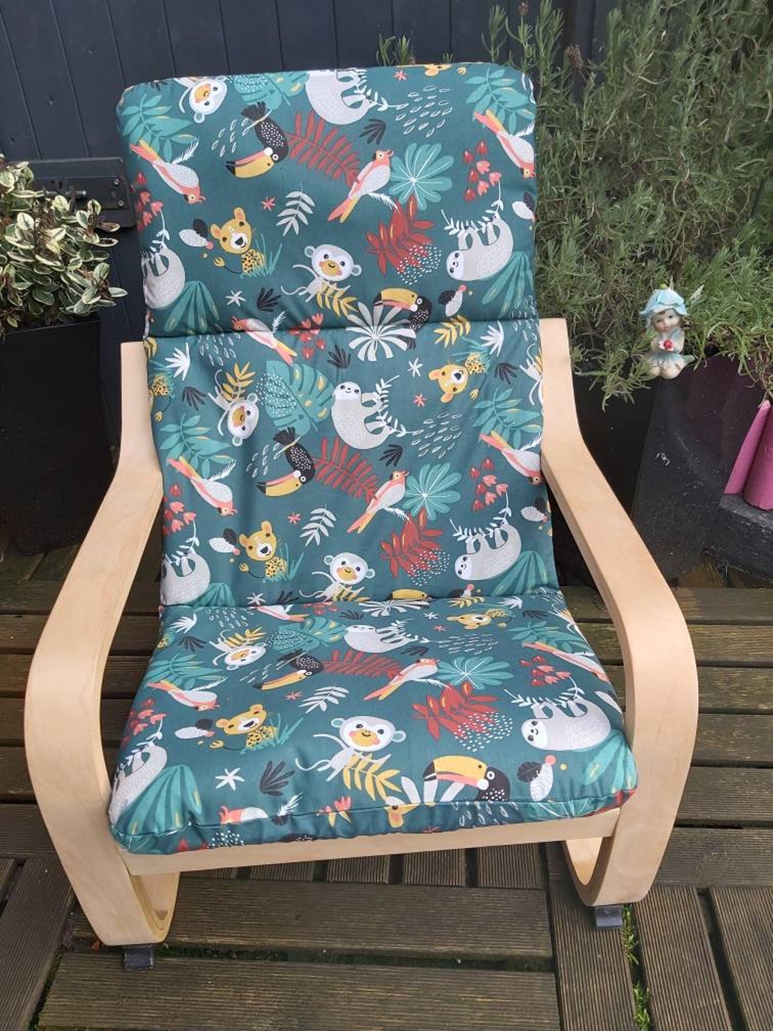 Ikea poang kids chair cover slipcover children's chair Etsy
