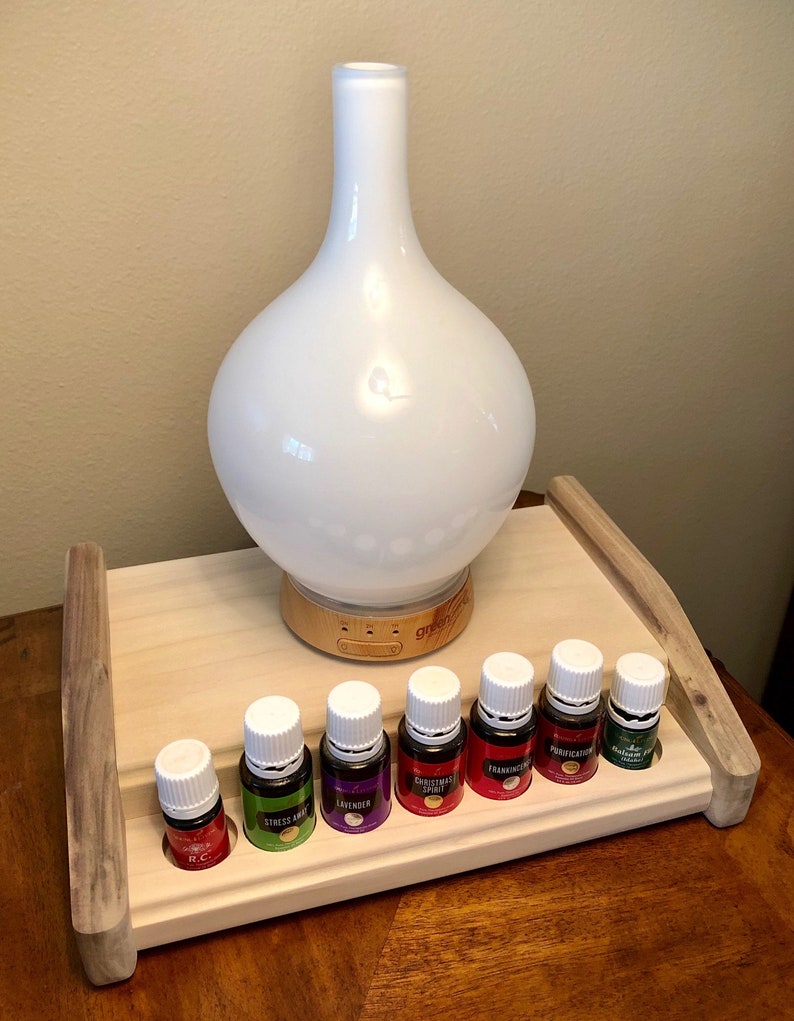 Essential oil diffuser stand w/ 7 bottle storage EO rack / Etsy