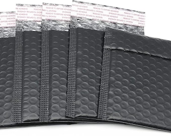 Sobres De Burbujas Negros Autoadhesivos - Pack De 60, Impermeables Y Resistentes Para Envíos