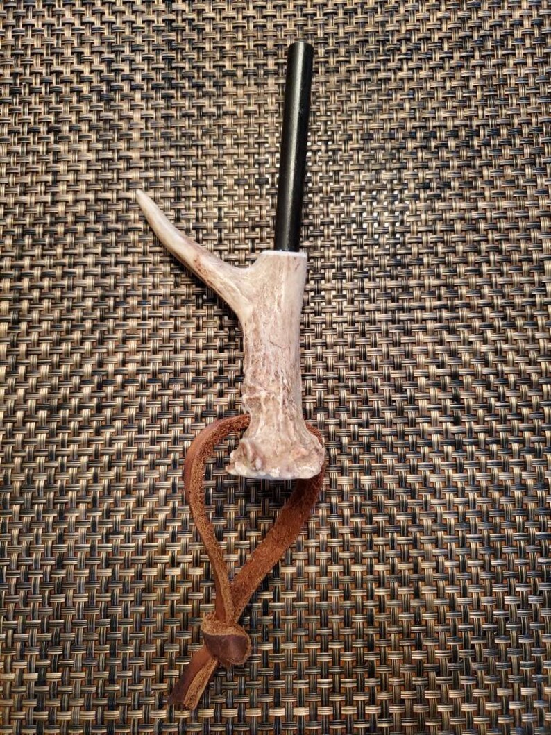 Ferro Rod with Deer Antler Handle 3 Etsy
