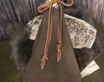 Handcrafted Suede Leather Bag — Soft, Natural Leather, Adjustable Strap, Ideal for Everyday Use