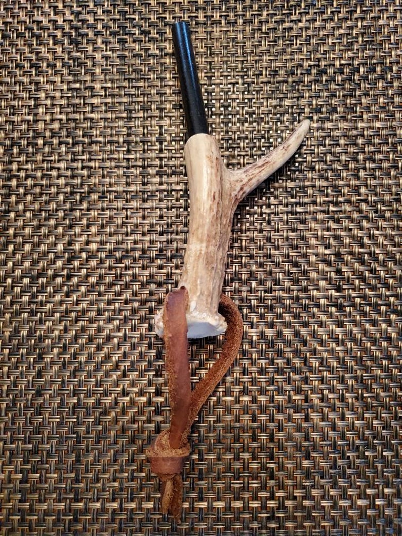 Ferro Rod with Deer Antler Handle 3 Etsy