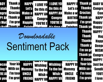 Sentiments for Cards - Descarga digital