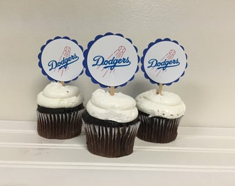Dodgers Cupcake Toppers