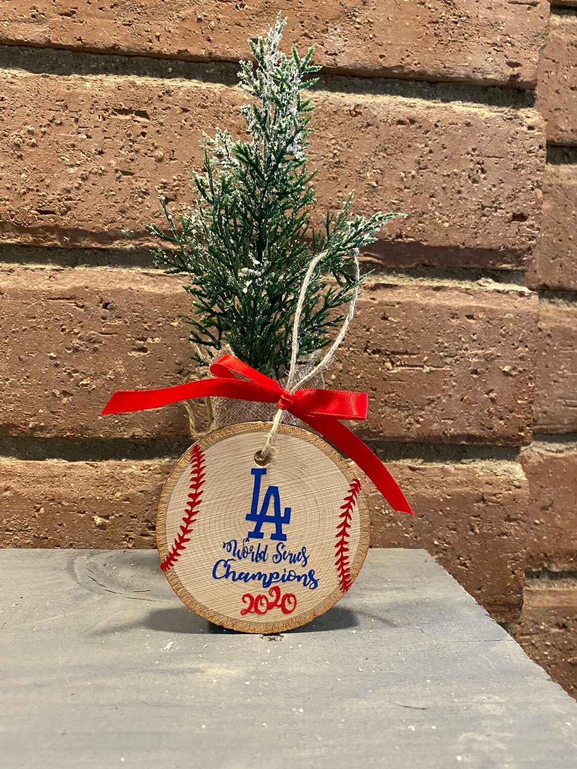 2020 World Series Dodgers Christmas Ornament Etsy