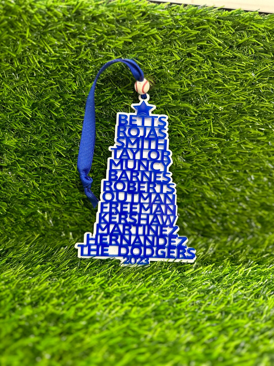 Dodgers Christmas Ornament Etsy