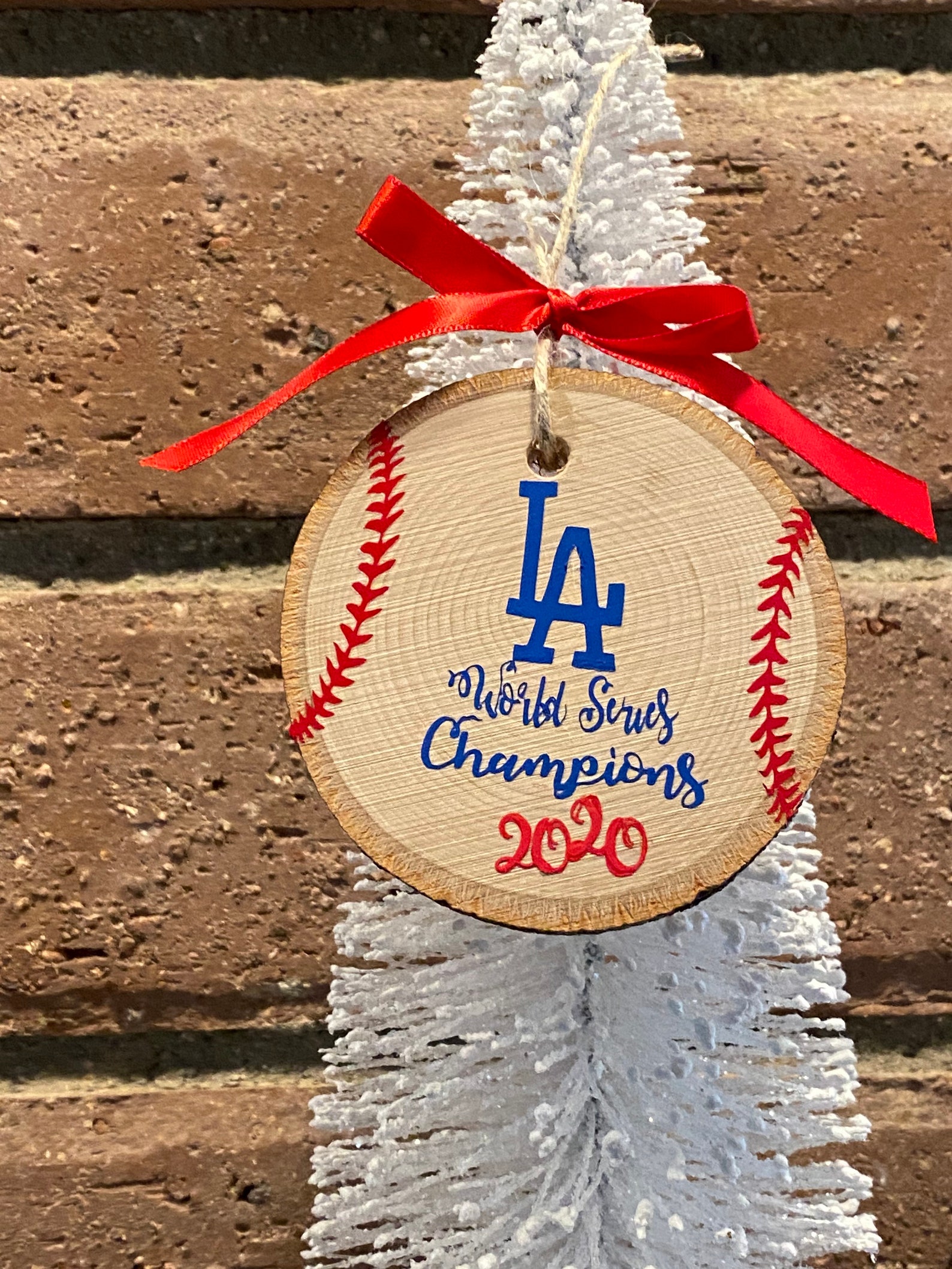 2020 World Series Dodgers Christmas Ornament | Etsy