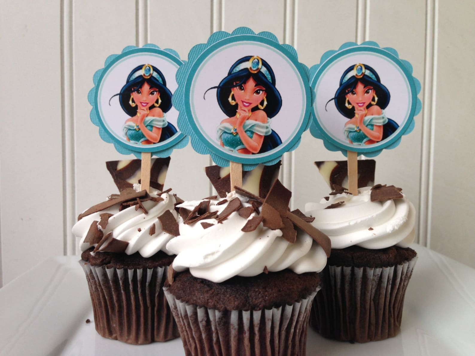Princess Jasmine Cupcake Toppers Etsy