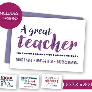 School Teacher Quotes Printable Card Bundle, Teacher Appreciation Day Cards, Teacher Thank You E-Card, Bus Driver Thank You Notes S1209