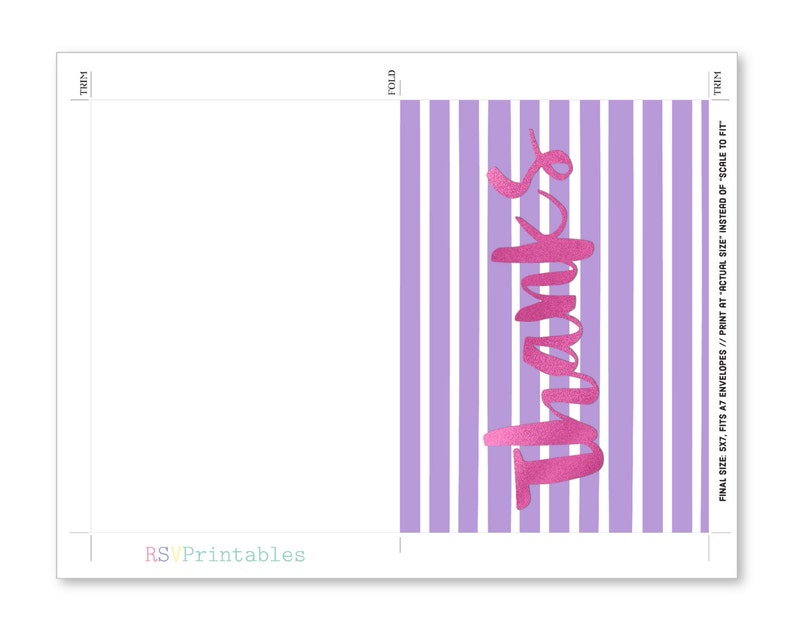 Printable Thank You Card Bundle Instant Download Gratitude | Etsy