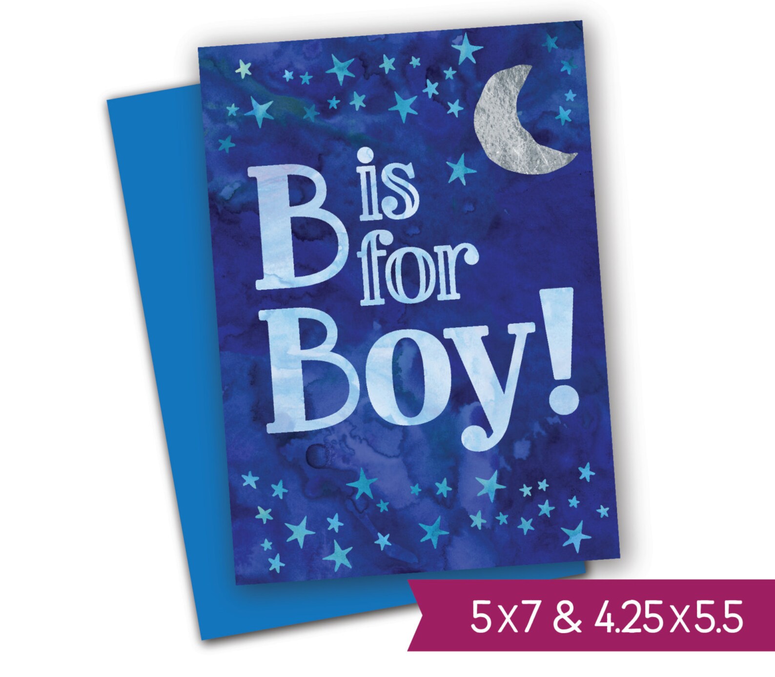 It's a Boy Printable Card- Instant Download New Baby Shower Greeting ...