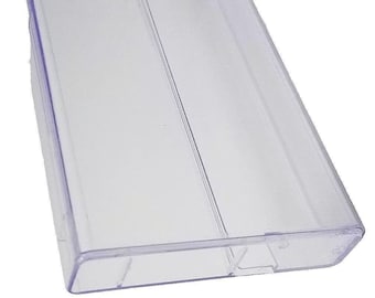 No Posts Cassette Tape Cases (5) Small Clear Plastic Storage Box