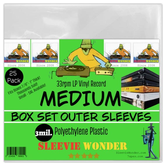 Medium Box Set Sleeves 3mil No Flap (25)