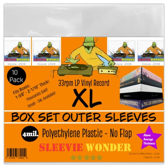 XL Box Set Sleeves 4mil No Flap (10)