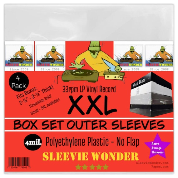 XXL Box Set Sleeves 4mil No Flap (4)