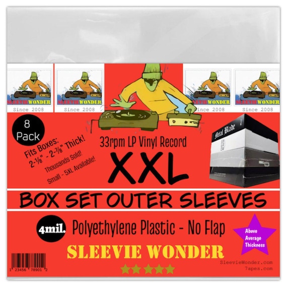 XXL Box Set Sleeves 4mil No Flap (8)