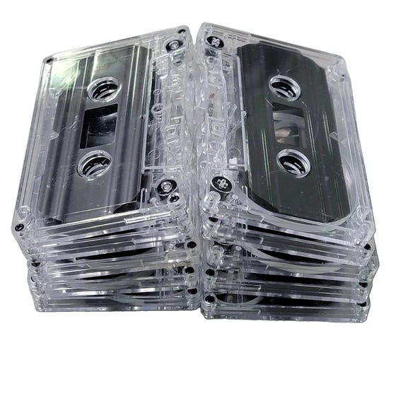 10pcs Bandit Mask Cassette Tapes for Arts + Crafts Vintage Decoration 80's 90's