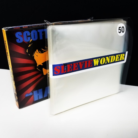 50 Digipak+ CD Sleeves for Thicker and Tri-fold - 2mil No Flap Polypropylene Plastic - Clear Outer - Side Load Open Spine Custom Fit Poly