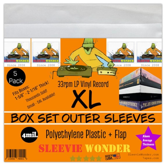 XL Box Set Sleeves 4mil + Flap (5)