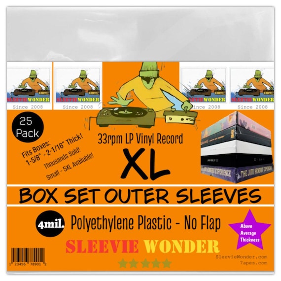 XL Box Set Sleeves 4mil No Flap (25)