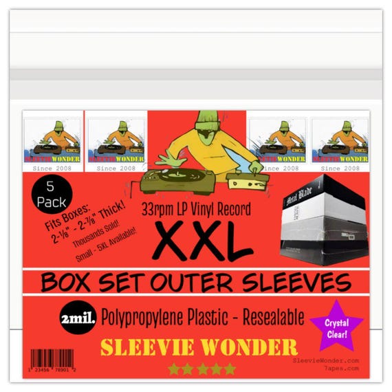 XXL Box Set Sleeves 2mil Seal Up (10) + XXXL Box Set Sleeves 2mil Seal Up (10)