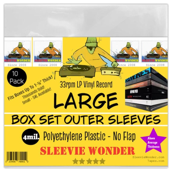 Large Box Set Sleeves 4mil No Flap (10)