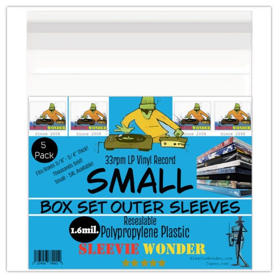 Small Box Set Sleeves 1.6mil Resealable (5)