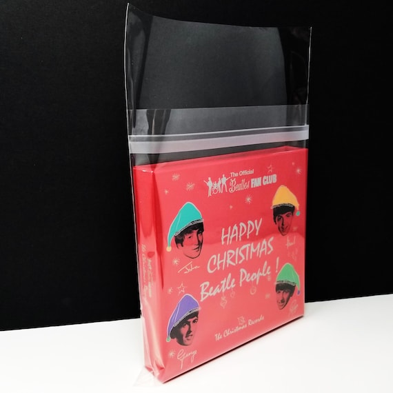 Large Box Set Outer Sleeves (x5) 2mil Resealable + Overhang - for 7" 45rpm Vinyl Record Boxsets