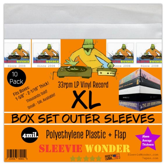 XL Box Set Sleeves 4mil + Flap (10)