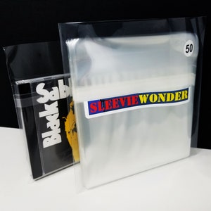 50 CD Sleeves - 1.6mil + Seal Up - Resealable Polypropylene Plastic Clear Outer Covers ~ Top Load Over Standard Jewel Cases Sacd