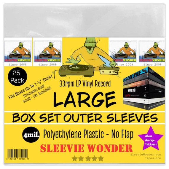 Large Box Set Sleeves 4mil No Flap (25)