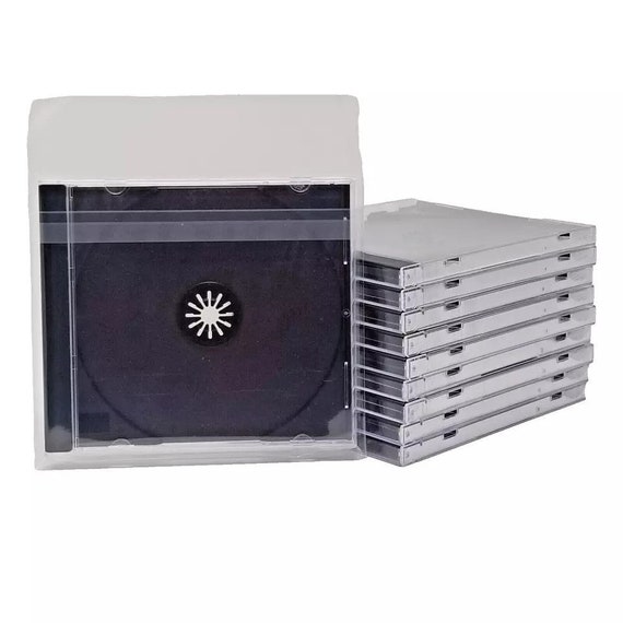 CD Jewel Case Outer Sleeves 1.6mil Resealable Plastic (50)
