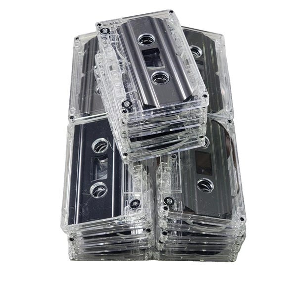 25pcs Bandit Mask Cassette Tapes for Arts + Crafts Vintage Decoration 80's 90's